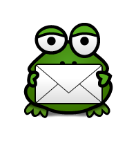 Newsletter-Frosch